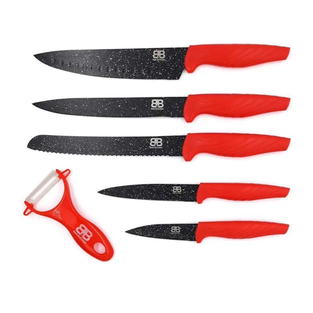 SET DE CUCHILLOS 6 pz (Código: BB 5072)