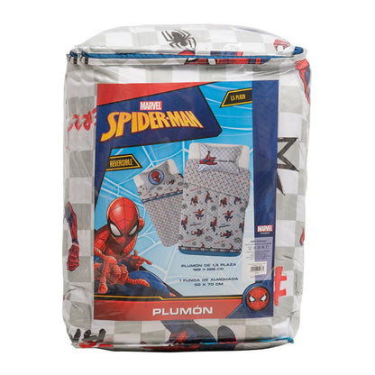 Plumón 1.5 Plazas Spiderman Letras