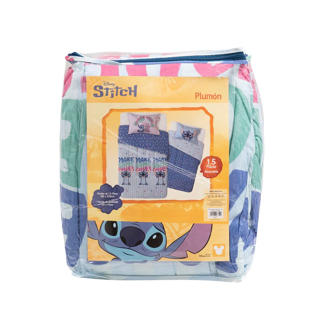 Plumón 1.5 Plazas Stitch Fluffly Mashini