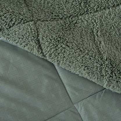 Plumón 2 Plazas Coral Emboss Sherpa Verde Mashini