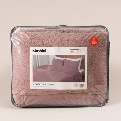 Plumon Coral Sherpa 1.5 P Morado Mashini