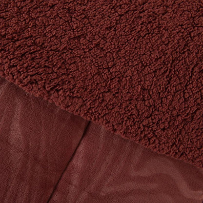 Plumón Coral Emboss 1.5 Plazas Ladrillo Mashini