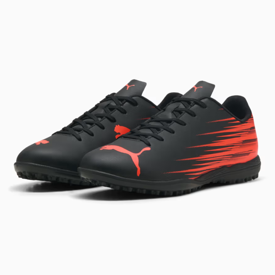 ZAPATILLAS BABY FUTBOL DE HOMBRE COLOR NEGRO NARANJA
