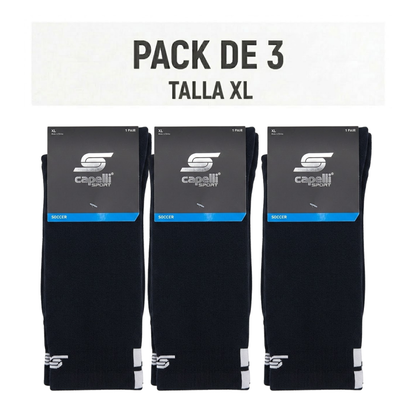 Pack de 3 Medias de Fútbol Capelli Sport XL