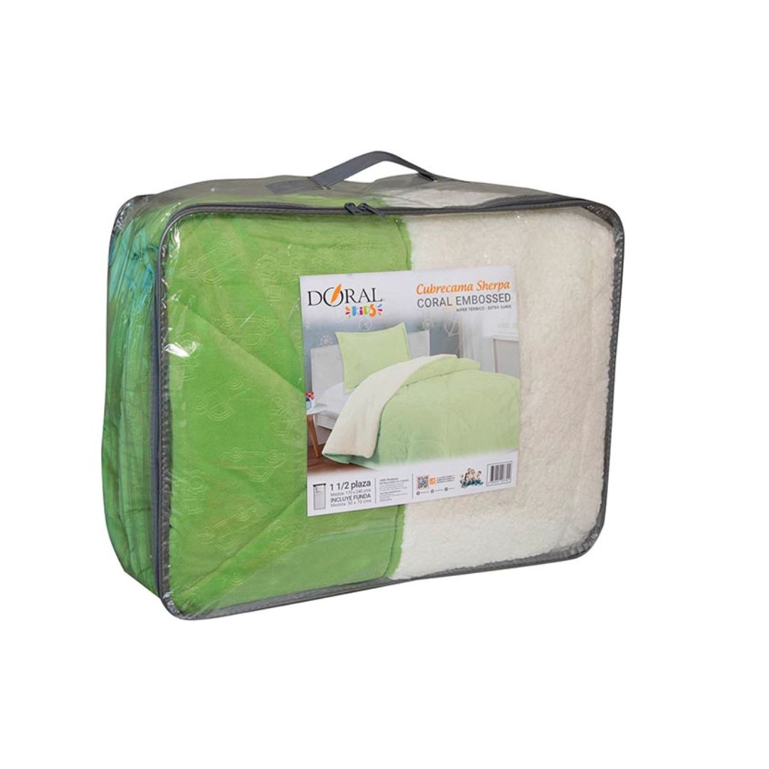 CUBRECAMA DORAL SHERPA EMBOSSED KIDS 1.5 PLAZAS