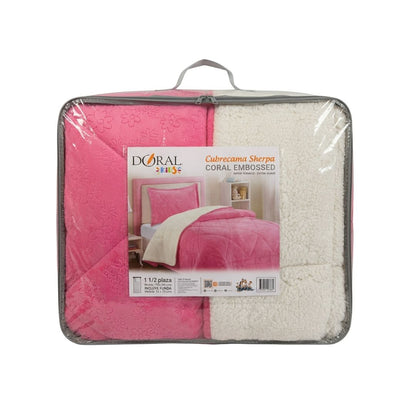CUBRECAMA DORAL SHERPA EMBOSSED KIDS 1.5 PLAZAS