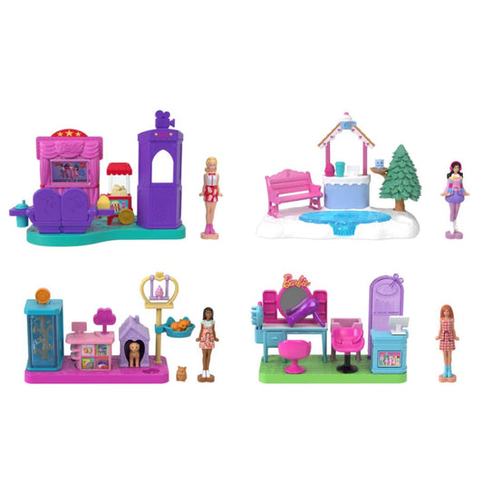 BARBIE MINI BARBIELAND – SET DE JUEGOS (PACK DE 8 UNIDADES)