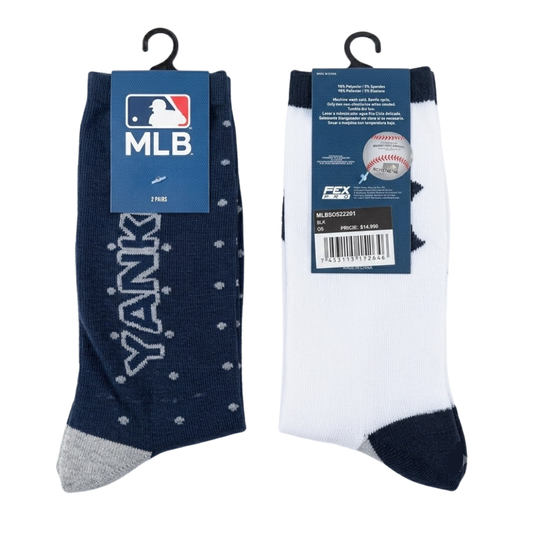 Pack 2 Calcetines Major League Baseball NY Yankees Unisex Originales