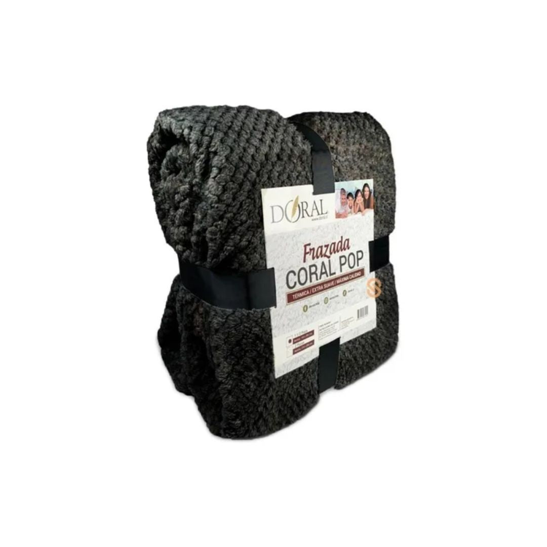 PACK DE 4 Frazadas Térmica Doral 2.5 Plazas COLORES SURTIDOS