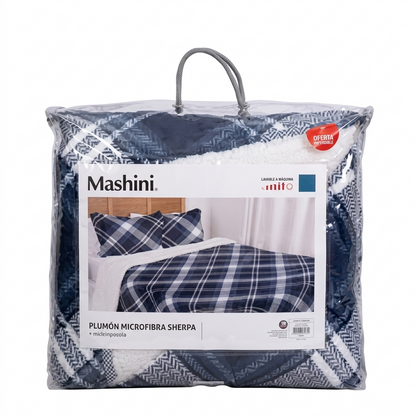 Plumón Sherpa “Nórdico Blue” – Mashini 220x240 cm