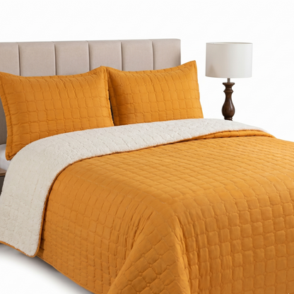 Plumón Sherpa Doral Da Vinci Mostaza - 1.5 Plazas (170 x 240 cm)
