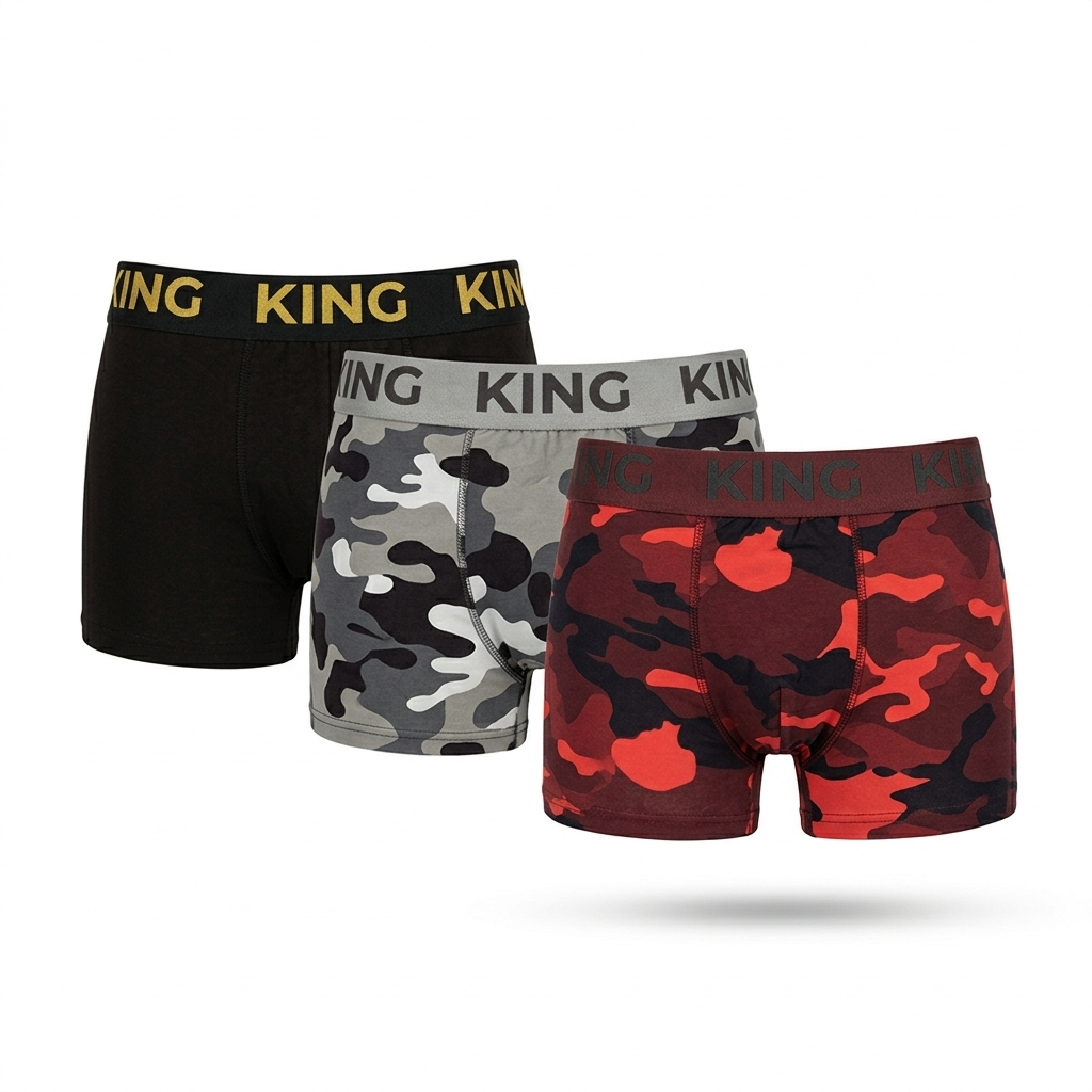 set de 3 boxers Arturo Vidal The King Generico