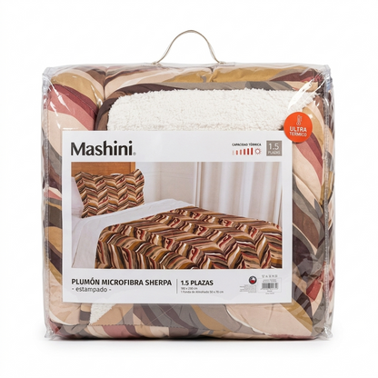 Plumón Sherpa “Wave Terra” – Mashini 1,5 Plazas (180x240 cm)