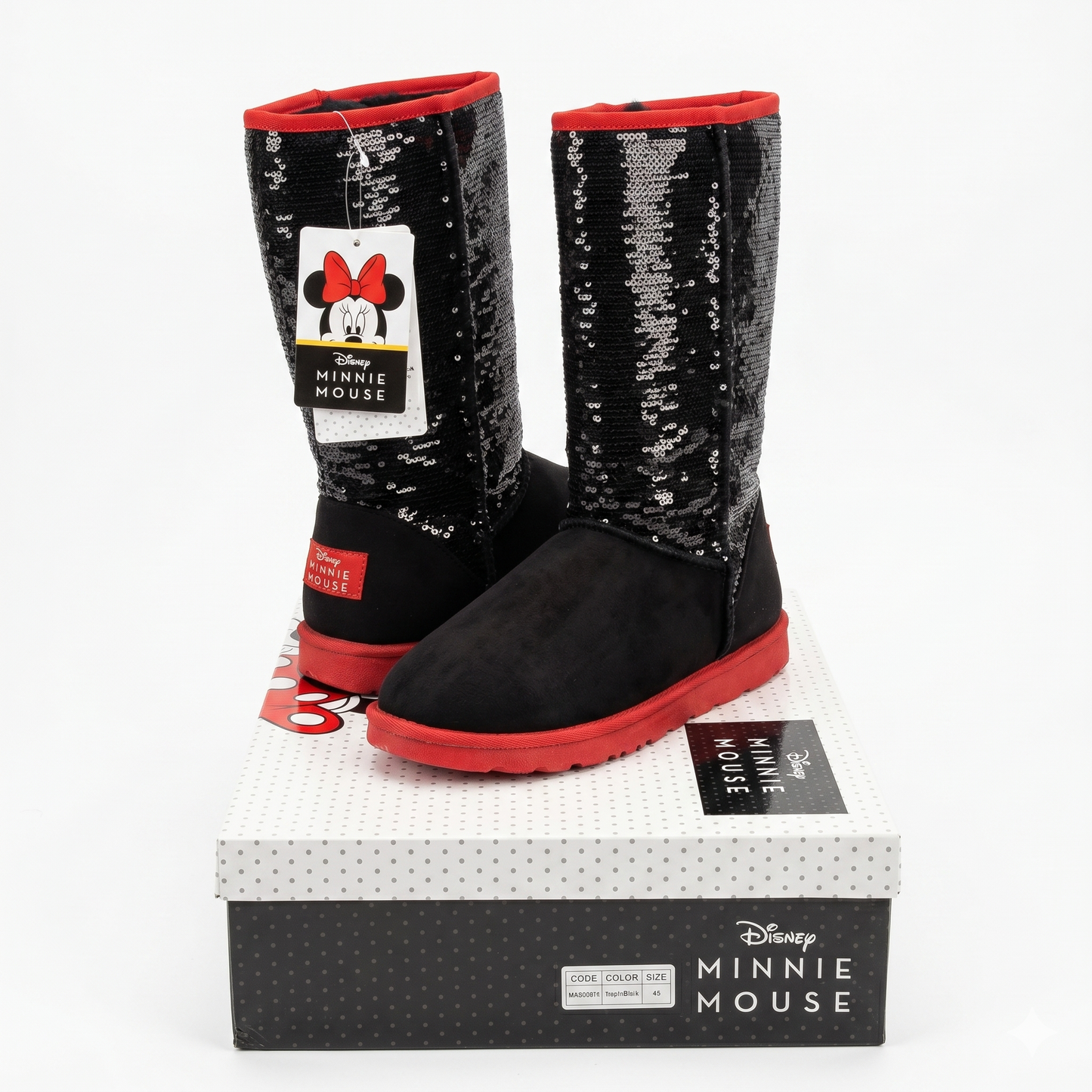 Botas Disney Minnie Mujer Negro