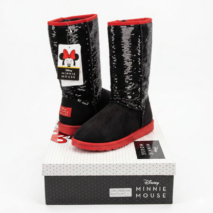 Botas Disney Minnie Mujer Negro