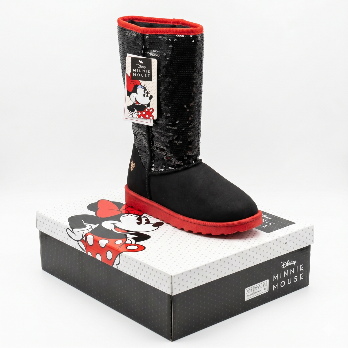 Botas Disney Minnie Mujer Negro - 36