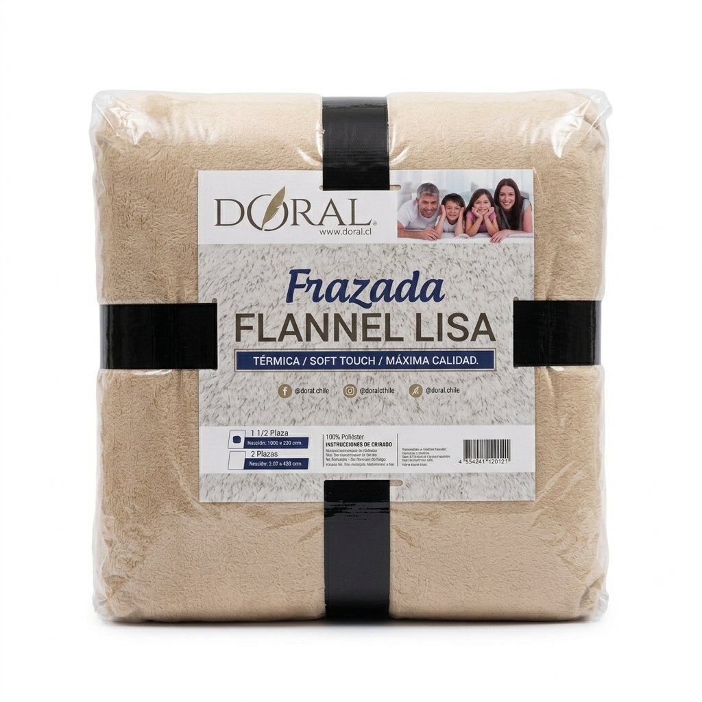 PACK DE 4 Frazadas Térmica Doral 1.5 Plazas COLORES SURTIDOS