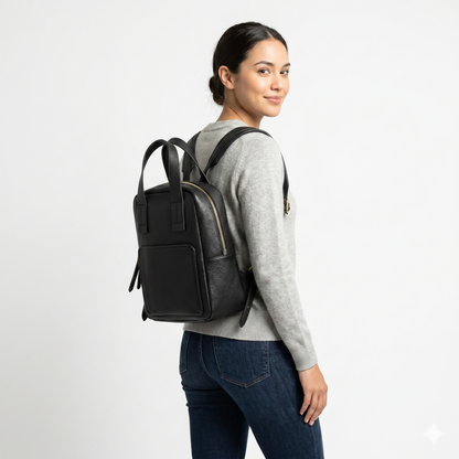 MOCHILA DOBLE ASA NEGRO