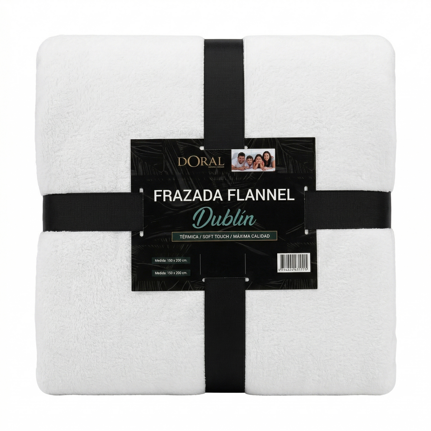 PACK DE 10 Frazada Térmica Doral Línea Dublin 1.5 Plazas COLORES SURTIDOS