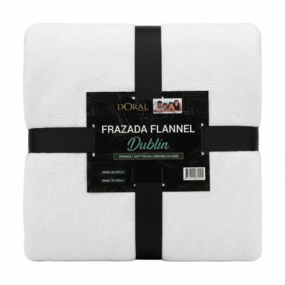 PACK DE 10 Frazada Térmica Doral Línea Dublin 1.5 Plazas COLORES SURTIDOS