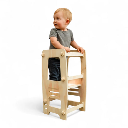Torre de Aprendizaje Montessori de Madera para Niños