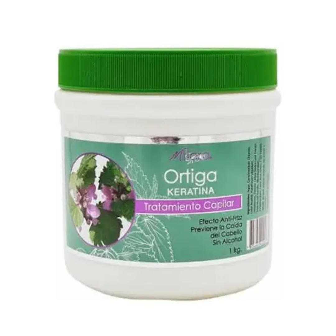 Crema Tratamiento Capilar Keratina Ortiga Mflora 1 Kg