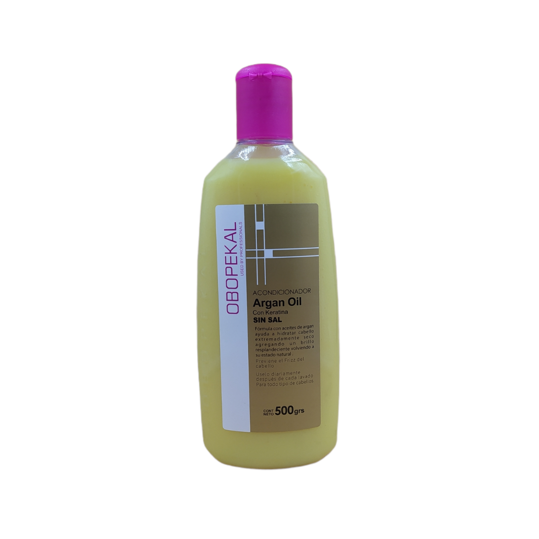 Acondicionador Obopekal Argan Oil 500ml - Hidratación Profunda Sin Sal