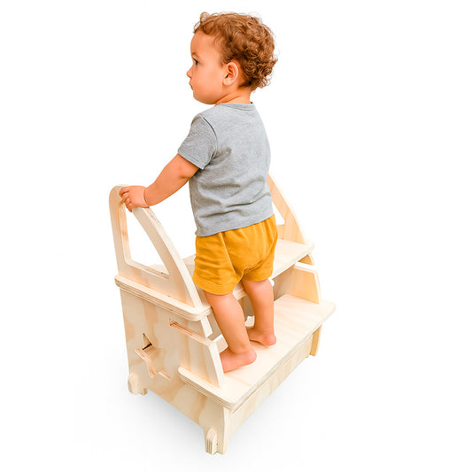 Banquito/Piso de Altura Montessori de Madera para Niños