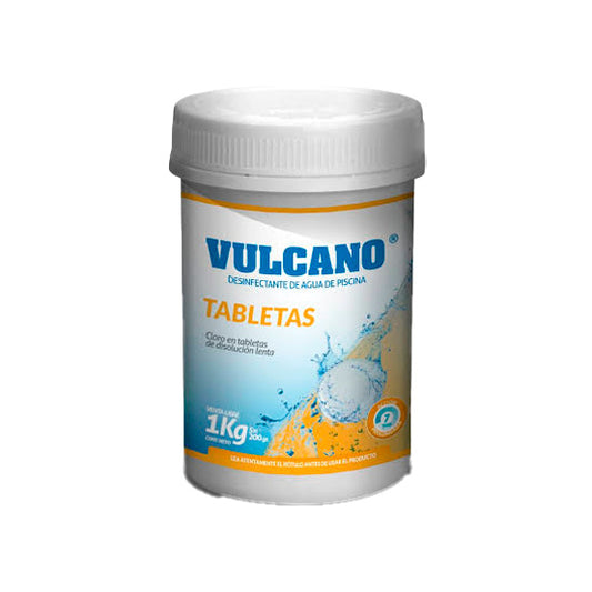 CLORO TABLETA 1 KG VULCANO DISOLUCIÓN LENTA