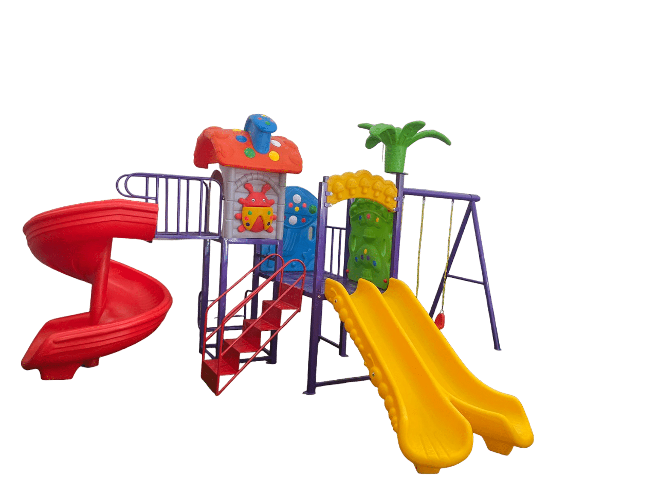 Juego Infantil de Exterior con Tobogán 470x290x220 cm