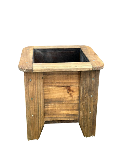 Macetero de Madera Color Roble 66x66x48