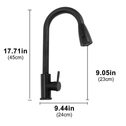 Llave de Lavaplatos Flexible Negro