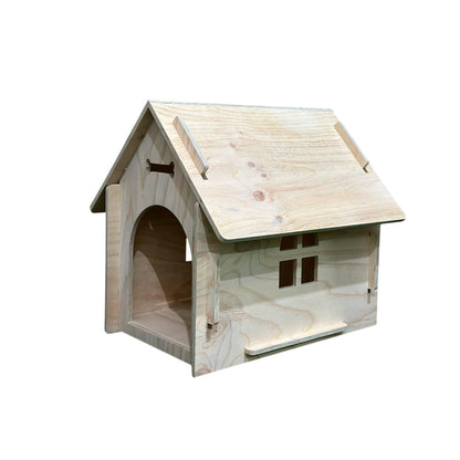 Casa De Madera Grande Para Perro 77x72x76 Cm