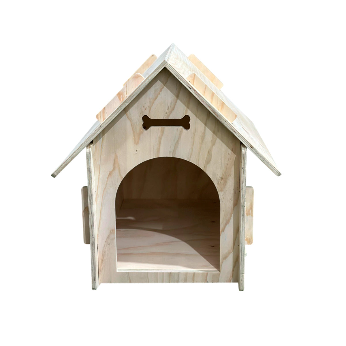 Casa De Madera Grande Para Perro 77x72x76 Cm