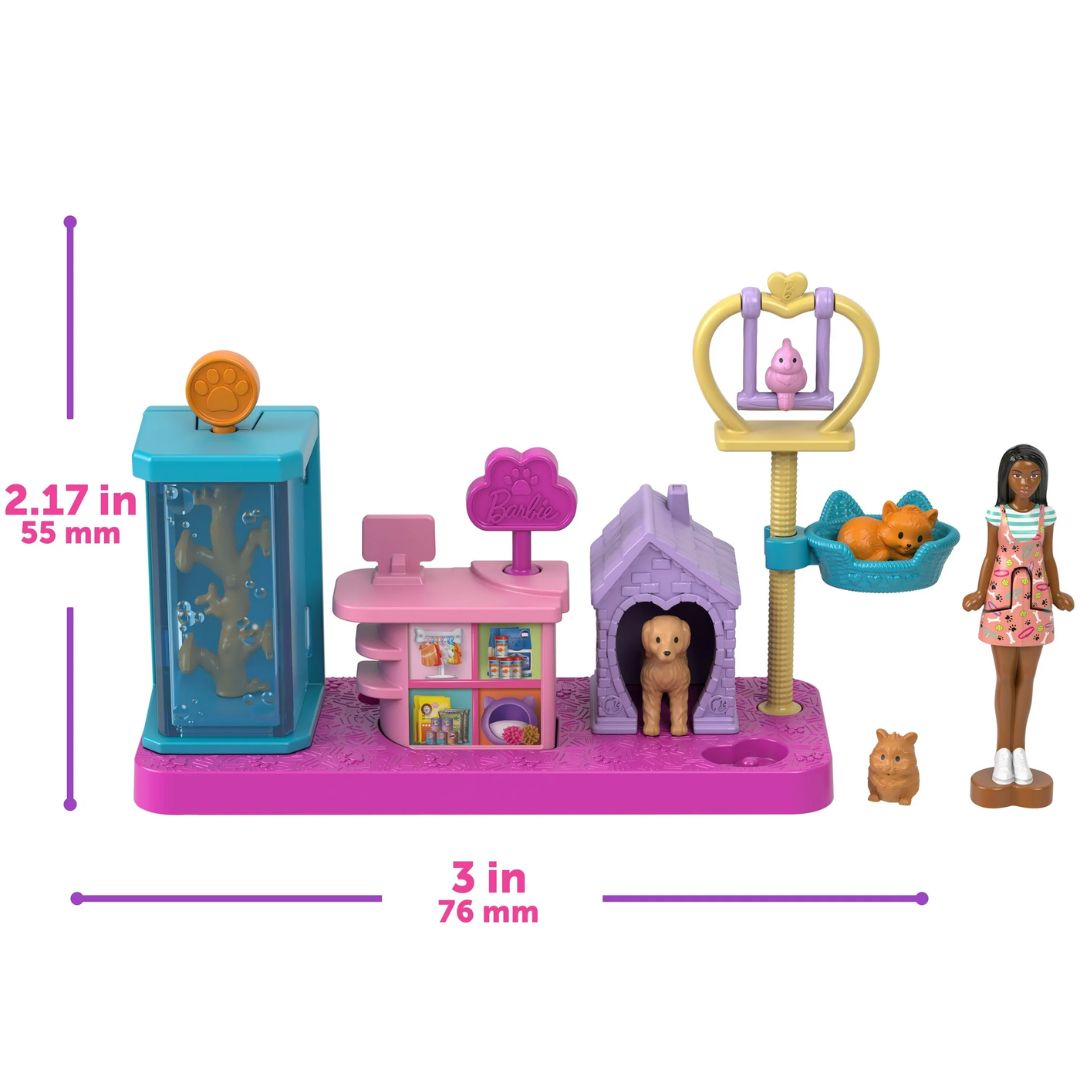 BARBIE MINI BARBIELAND – SET DE JUEGOS (PACK DE 8 UNIDADES)