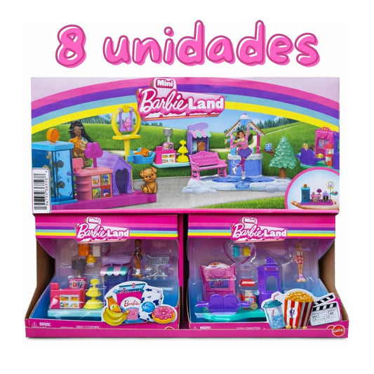 BARBIE MINI BARBIELAND – SET DE JUEGOS (PACK DE 8 UNIDADES)