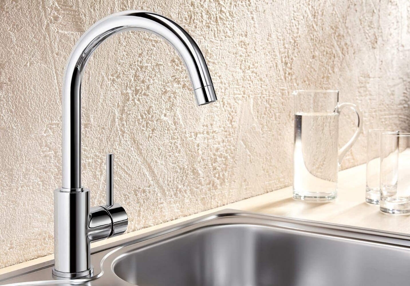 Llave de Lavaplatos Acero Inoxidable