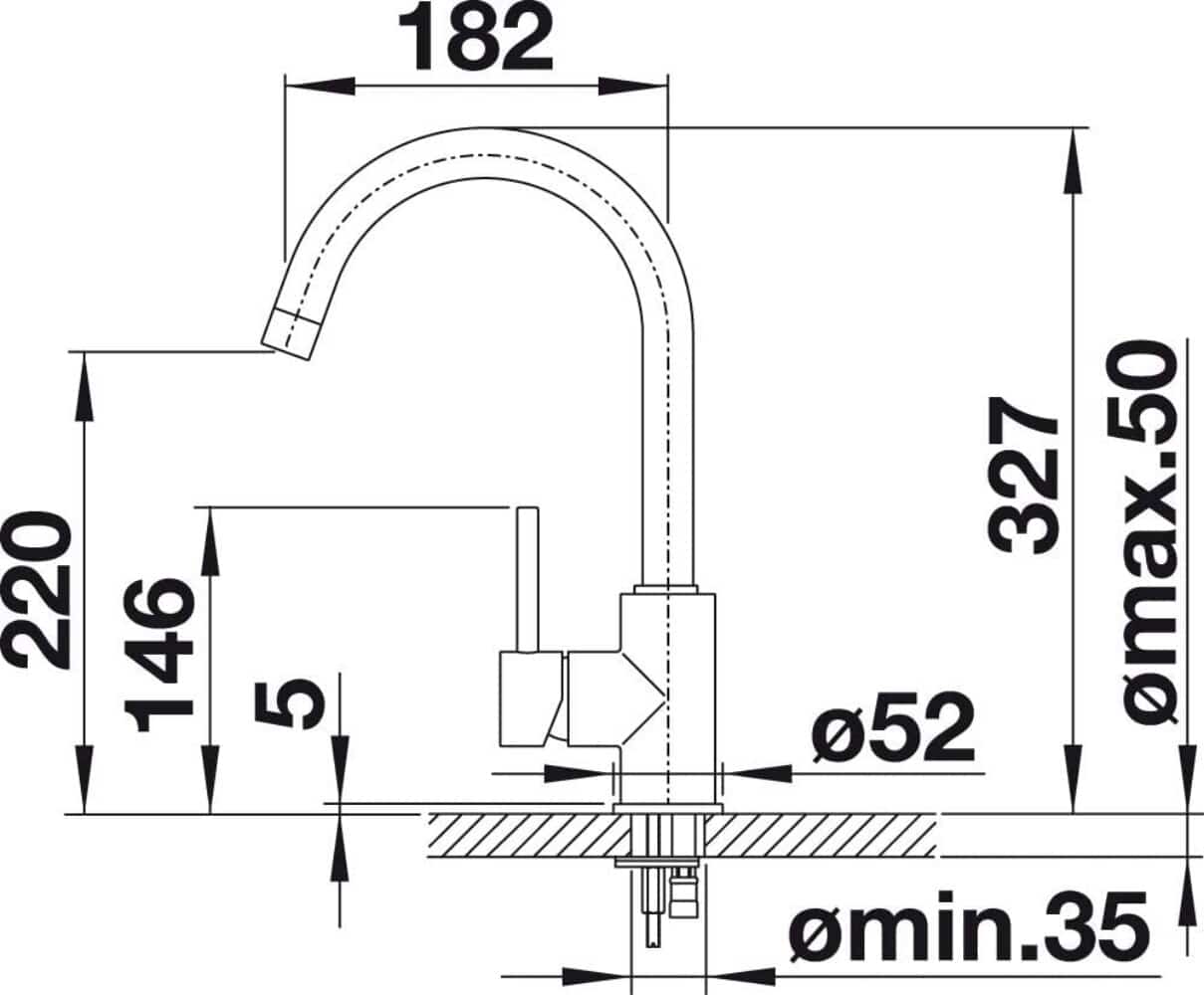 Llave de Lavaplatos Acero Inoxidable