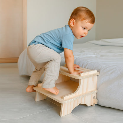 Escalón de Aprendizaje Montessori de Madera para Niños