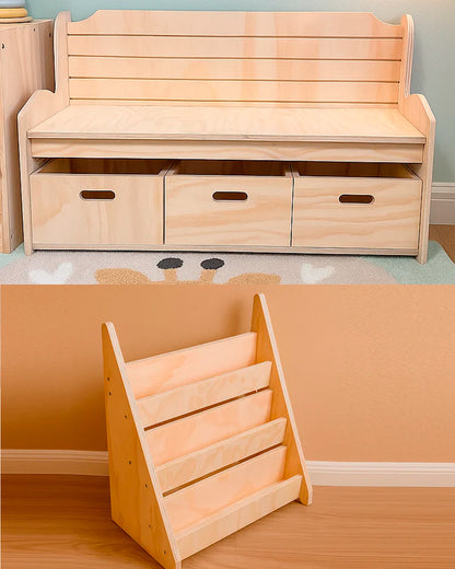 Pack Montessori: Organizador + Librero para Niños