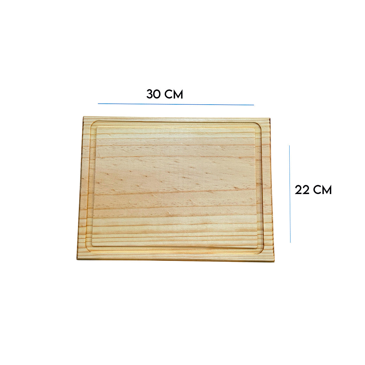 Pack De 10 Tablas O Plato Rectangular Modelo4, 30x22
